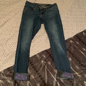 American Eagle Hand-painted Jeans